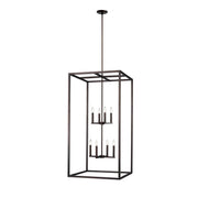 Moffet Street 8-Light Pendant in Bronze