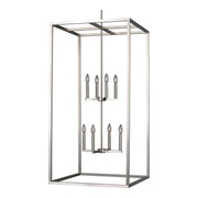 Moffet Street 8-Light Pendant in Brushed Nickel