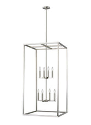Moffet Street 8-Light Pendant in Brushed Nickel