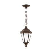 Bakersville Satin Etched Outdoor Lantern Pendant in Antique Bronze