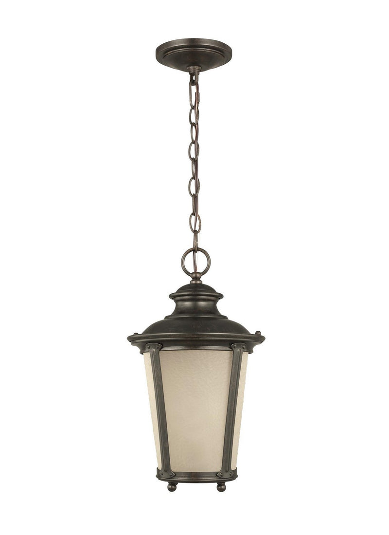 Cape May Outdoor Lantern Pendant in Burled Iron