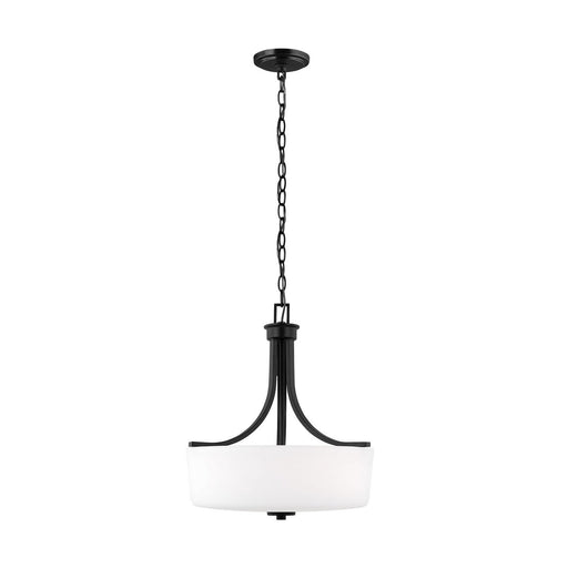 Kemal 3-Light Pendant in Midnight Black