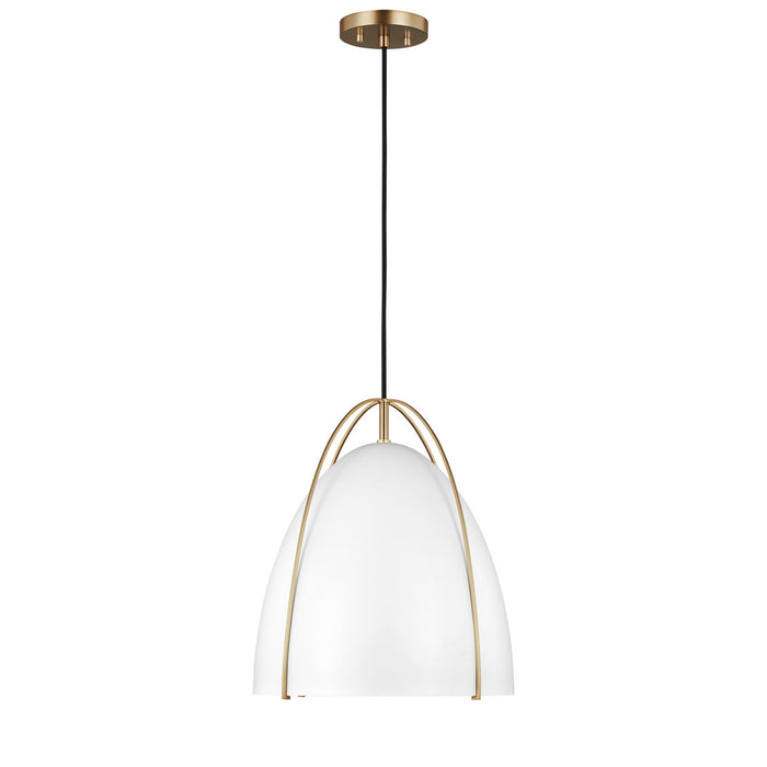 Norman 1-Light Pendant in Satin Bronze - Lamps Expo