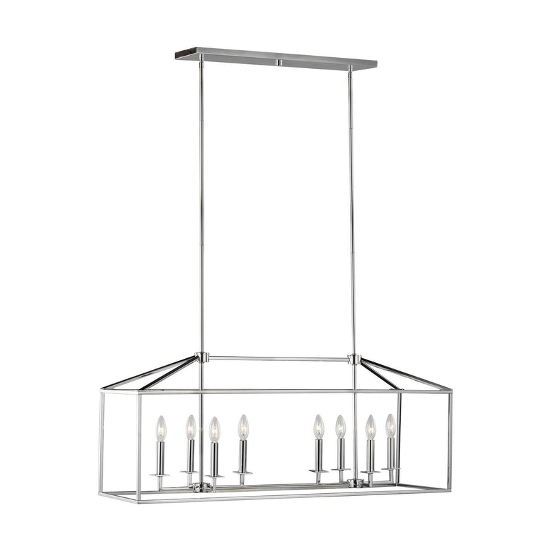 Perryton 8-Light Island Chandelier in Chrome