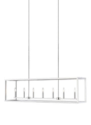 Moffet Street 7-Light Linear Pendant in Brushed Nickel