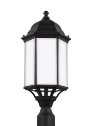 Sevier 22" Satin Etched Outdoor Post Light in Black