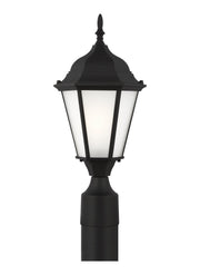 Bakersville Satin Etched Outdoor Post Light in Black