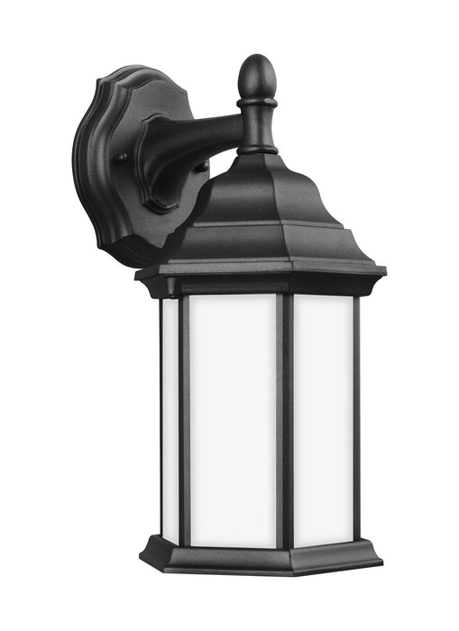 Sevier One Light Outdoor Wall Lantern in Black