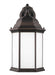 Sevier One Light Outdoor Wall Lantern in Antique Bronze