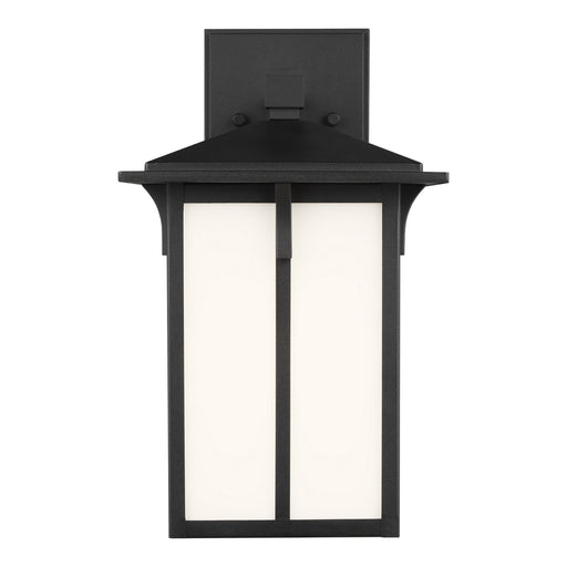 Tomek One Light Outdoor Wall Lantern in Black