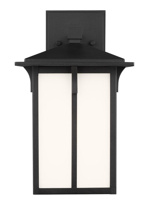 Tomek One Light Outdoor Wall Lantern in Black