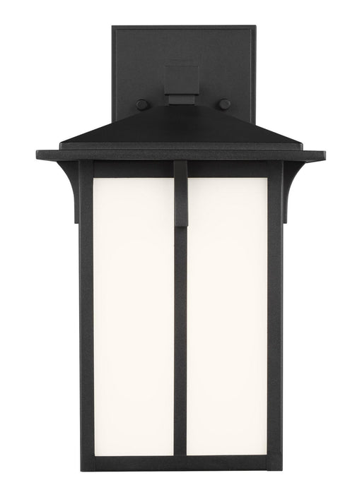 Tomek One Light Outdoor Wall Lantern in Black