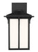 Tomek One Light Outdoor Wall Lantern in Black