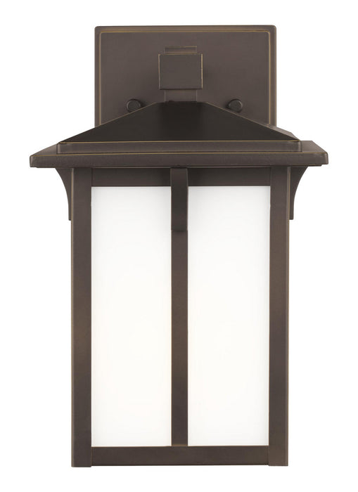 Tomek One Light Outdoor Wall Lantern in Antique Bronze