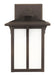 Tomek One Light Outdoor Wall Lantern in Antique Bronze