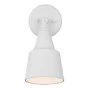 Flood Light Outdoor Wall Sconce in White