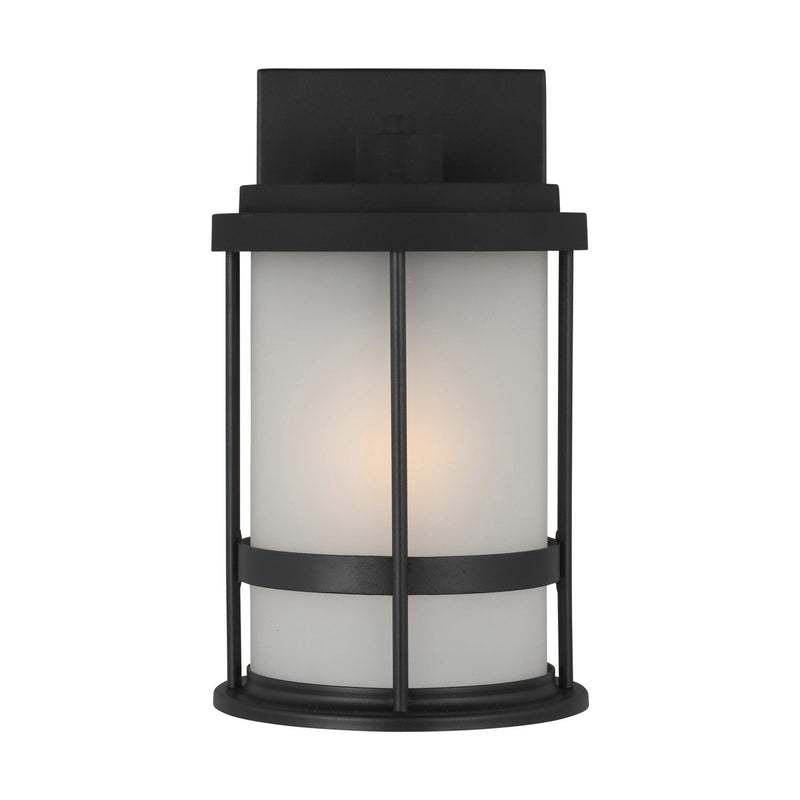Wilburn Small Outdoor Wall Lantern 8590901 in Black