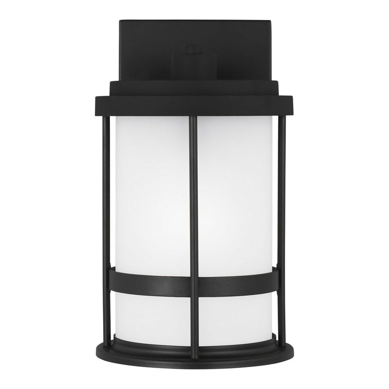 Wilburn Small Outdoor Wall Lantern 8590901D in Black