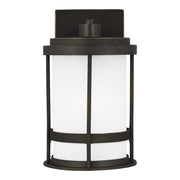 Wilburn Small Outdoor Wall Lantern 8590901D in Antique Bronze