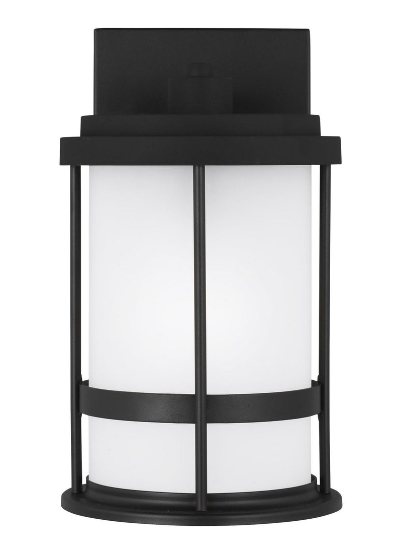 Wilburn Small Outdoor Wall Lantern 8590901D in Black