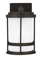 Wilburn Small Outdoor Wall Lantern 8590901D in Antique Bronze