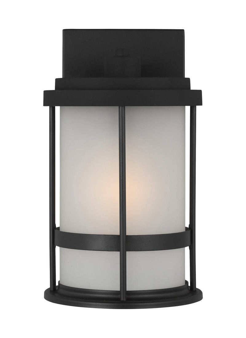 Wilburn Small Outdoor Wall Lantern 8590901 in Black
