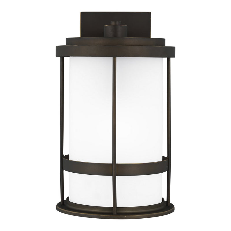 Wilburn Medium Outdoor Wall Lantern 8690901D in Antique Bronze