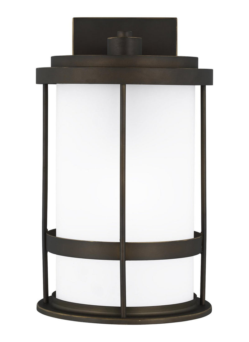 Wilburn Medium Outdoor Wall Lantern 8690901D in Antique Bronze