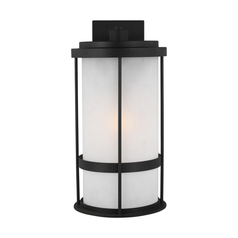 Wilburn Large Outdoor Wall Lantern 8790901 in Black