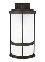 Wilburn Large Outdoor Wall Lantern 8790901D in Antique Bronze