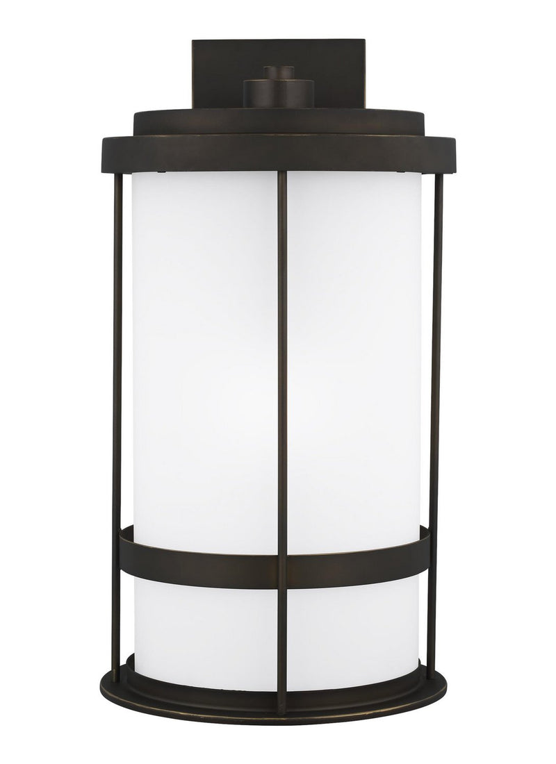 Wilburn Extra Large Outdoor Wall Lantern 8890901D in Antique Bronze