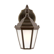 Bakersville 11" Satin Etched Outdoor Wall Lantern 89937 in Antique Bronze