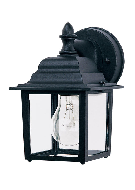Builder Cast 1 Light 8.5" Outdoor Wall Lantern in Black