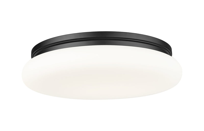 Soleil 20" LED Flush Mount in Matte Black