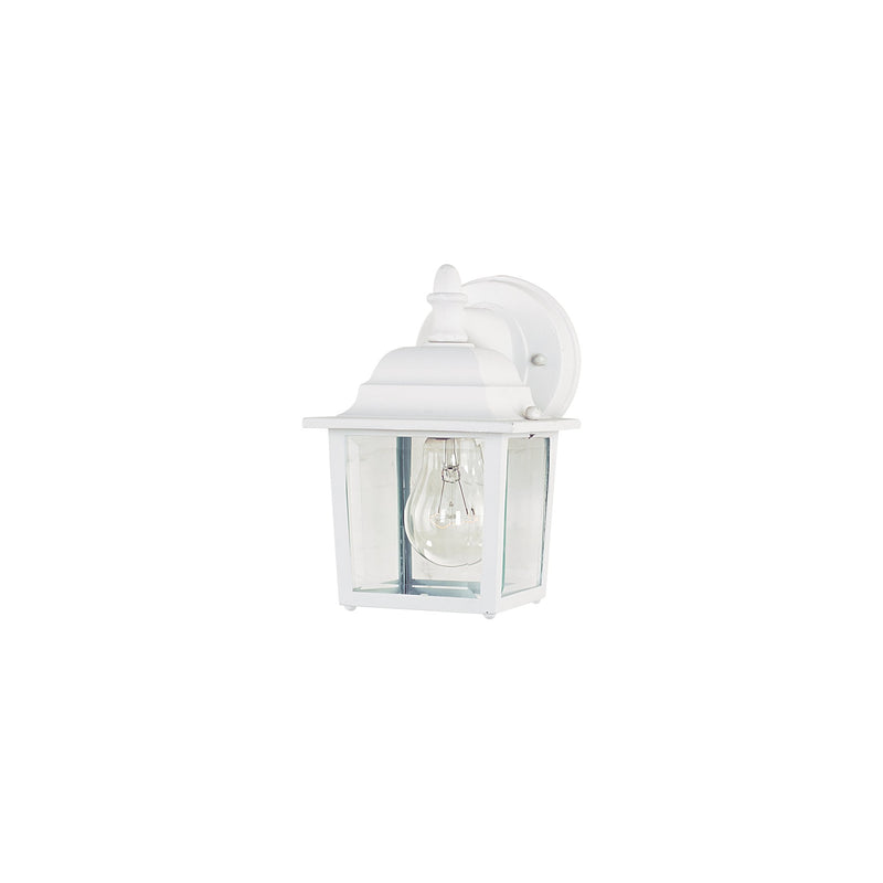 Builder Cast 1 Light 8.5" Outdoor Wall Lantern in White