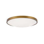 Vance Flush Mount in Aged Brass