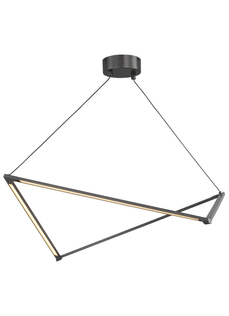 Balto Linear Pendant in Gunmetal