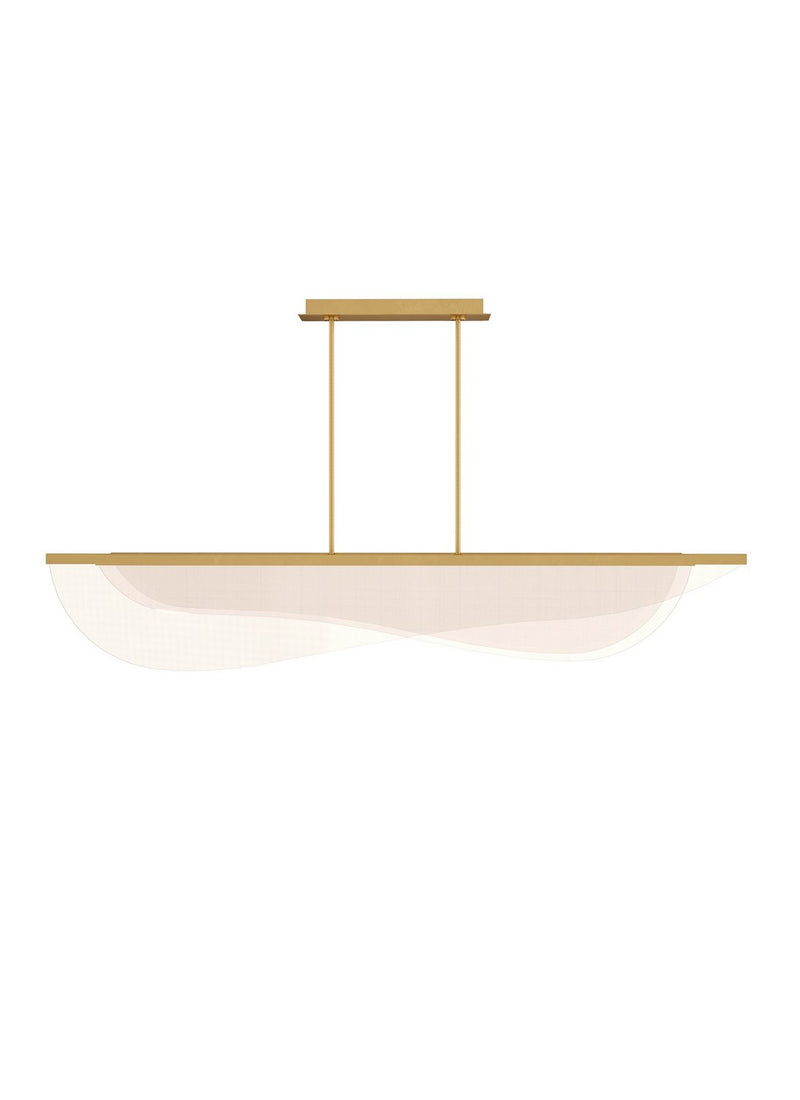 Nyra 60 Linear Pendant in Plated Brass