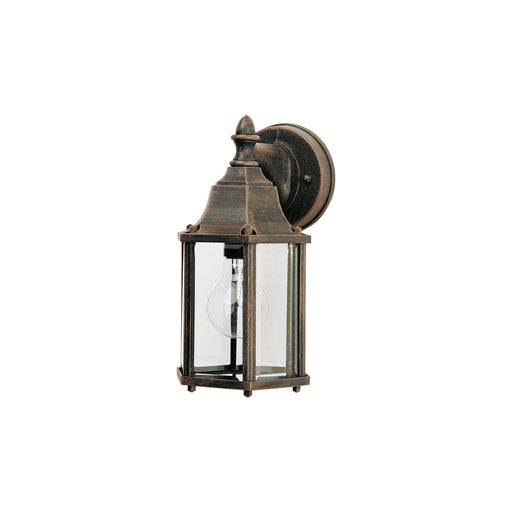 Builder Cast 1 Light 10" Outdoor Wall Lantern in Rust Patina