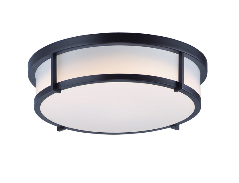 Rogue 17" 3 Light Flush Mount in Black