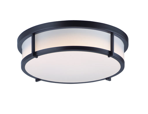 Rogue 17" 3 Light Flush Mount in Black