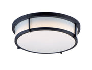 Rogue 13" 2 Light Flush Mount in Black