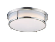Rogue 13" 2 Light Flush Mount in Satin Nickel