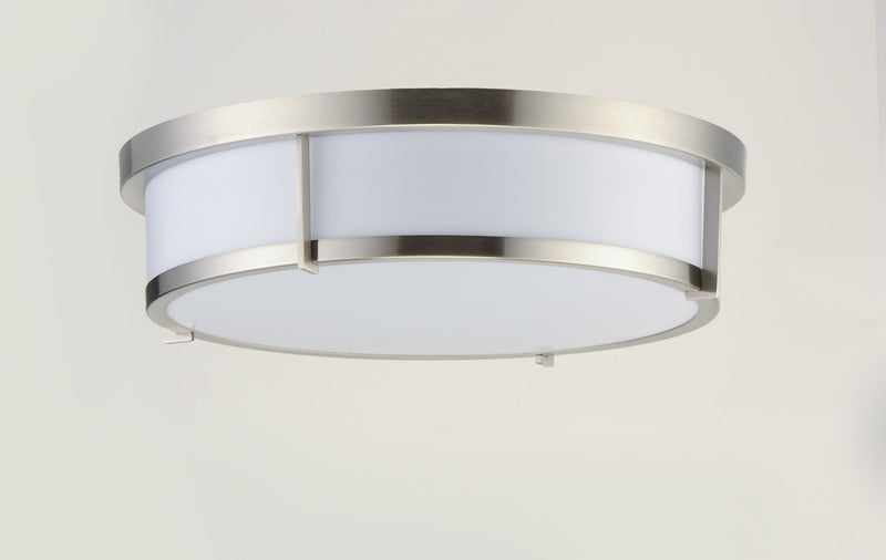 Rogue 13" 2 Light Flush Mount in Satin Nickel