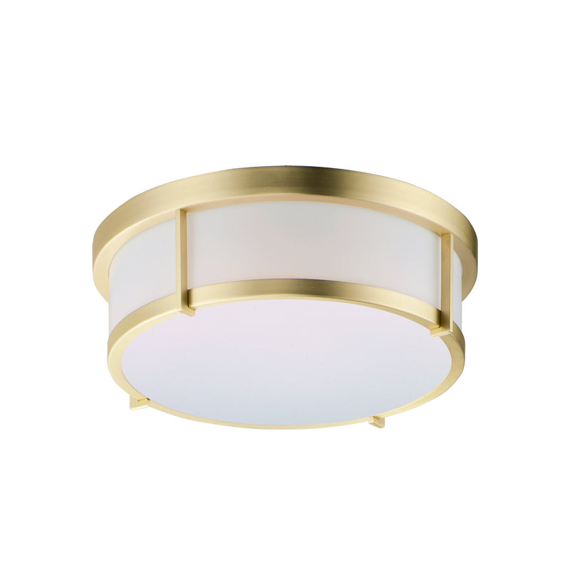 Rogue 13" LED Flush Mount in Satin Brass