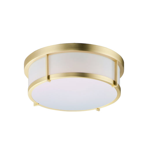 Rogue 13" LED Flush Mount in Satin Brass