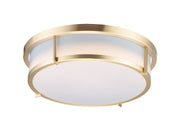 Rogue 17" LED Flush Mount in Satin Brass