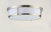 Rogue 17" LED Flush Mount in Satin Nickel