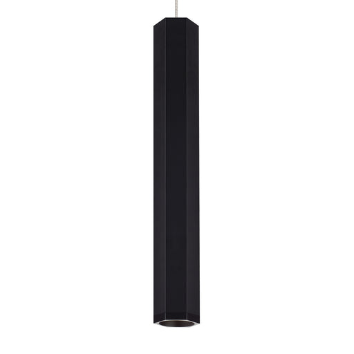 Blok One Light Pendant in Matte Black/Satin Nickel
