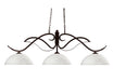 Phoenix 4 Light Island in Bronze with Matte Opal Glass Shade